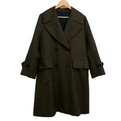 マッキントッシュ カシミヤ混 ロングピーコート ブラウン 44 - メルカリ