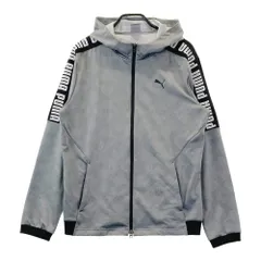 サイズ：XL PUMA GOLF プーマゴルフ  ジップパーカー 総柄 グレー系 [240101668134] ゴルフウェア メンズ ストスト