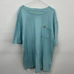 Y205 carhartt Tシャツ XL 水色 ワンポイントロゴ カーハート 古着卸 アメリカ仕入