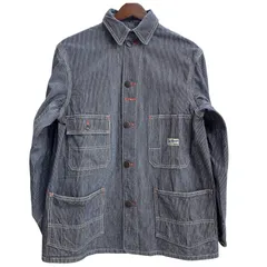 リアルマッコイズ REAL McCOY'S ヒッコリー カバーオール デニム ジャケット ブルー 36サイズ 201MT-5742 VBのサムネイル