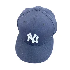 NEW ERA　ニューエラ　ニューヨークヤンキース　6パネルキャップ　ベースボールキャップ　紺　ネイビー　7サイズ　古着