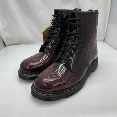 【中古】Dr.Martens 8ホール 1460 INFERNO ブーツ サイズ27cm チェリーレッド 箱あり ドクターマーチン[91]