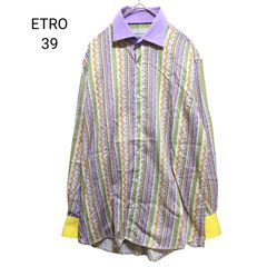 ✨美品✨ ETRO ミラノ シェニール織 シャツ M イタリア製 ペイズリー 