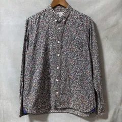 Niche. ニッチ コットン 小花柄 総柄 プリント 小襟 ボタンダウン シャツ size.M マルチカラーのサムネイル