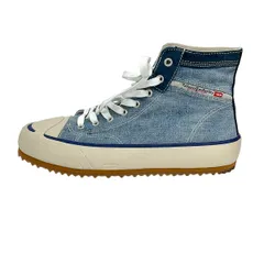 DIESEL(ディーゼル) スニーカー US 10 メンズ S-PRINCIPIA MID Y02740 P1473 ライトブルー×ブルーグレー ハイカット