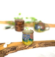 九谷焼 花瓶 本金七福神青粒 10号 酒井百華園 新品 箱付き メーカー