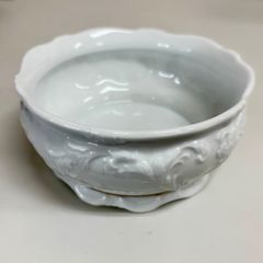 中国 清乾隆 豆青釉桃形 景徳 筆洗 水盤 インテリア 青瓷 FMM12-03