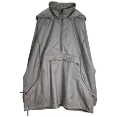 90年代 NIKE ナイキ アノラックパーカージャケット スポーツ グレー(メンズ XL)中古 古着 X8596