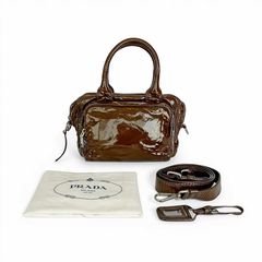 Longchamp ロンシャン IDOLE ショルダーバッグ ブラウン×オレンジ