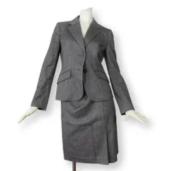 【美品】J.プレス J.PRESS レディース スカートスーツ 上9号 下7号 上M 下S ツイード 秋冬 カシミヤ入りウール セットアップ