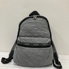 1734　LeSportsac　レスポートサック　リュックサック　グレー　キルティング　キルト　無地　レディース　シンプル　カジュアル　きれいめ