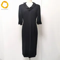 #snc ジュンアシダ junashida ワンピース フォーマル タイト バックジップ 9 黒 レディース [989001]