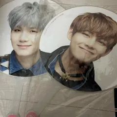 BTS シュガ（SUGA・ユンギ） ヴィ（V・テヒョン・テテ） うちわ まとめ ファンミーティング コンサート