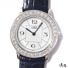 カルティエ マストコリゼ アールデコ ダイヤ ヴィンテージ レディース シルバー 時計 Cartier Cartier - カルティエ マストコリゼ アールデコ ダイヤ ヴィンテージ