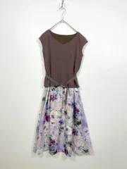 PROPORTION プロポーション ボディドレッシング 定価14190円 シアーフラワードッキング ワンピース sizeS/ラベンダー ■◆レディース