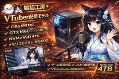 鳩猫工房 VTuber配信/ゲーミングPC Core i5 GTX1660Ti 4TB - メルカリ