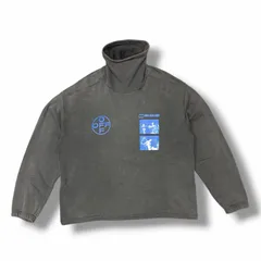 国内正規 OFF-WHITE 19AW Caravaggio print turtleneck sweatshirt タートルネックスウェット トレーナー オフホワイト OMBA039F19E30009 チャコール L （13955M）のサムネイル