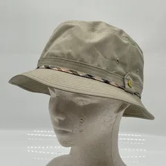 KO4035□DAKS ダックス ハット 帽子 ポリエステル ベージュ系 L 58cm