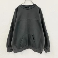 adidas　アディダス　スウェット/トレーナー　パフォーマンスロゴ　黒　ブラック　Lサイズ　古着