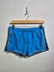 アディダス 3本線 ハーフパンツ ブルー S