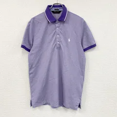 POLO GOLF RALPH LAUREN　ラルフローレン　PERFORMANCE　半袖ポロシャツ　紫　パープル　Mサイズ　古着