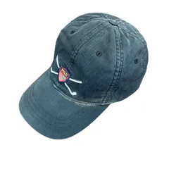 90s～　POLO GOLF　ポロゴルフ　6パネルキャップ　ベースボールキャップ　黒　ブラック　ONE SIZE　古着