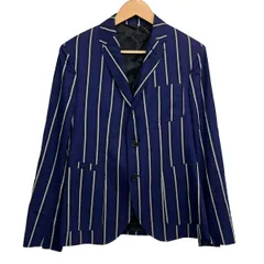 NeilBarrett(ニールバレット) ジャケット サイズ44 S メンズ - ネイビー×黒×ライトグレー 長袖/ストライプ/秋/冬のサムネイル