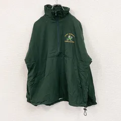 PACE SETTER　アノラックパーカー　ハーフジップナイロンプルオーバージャケット　緑　グリーン　Mサイズ　古着