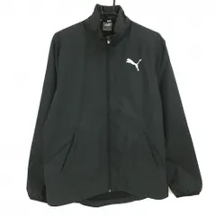 【未使用品】プーマ ジャケット 黒 ロゴ白 裏地メッシュ メンズ L ゴルフウェア 2024年モデル PUMA