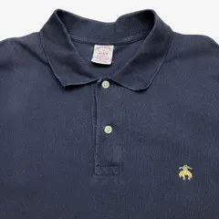 【XL】Brooks Brothers（ブルックスブラザーズ）Performance Polo 半袖ポロシャツ ダークネイビー / オリジナルフィット / スピマコットン ストレッチ 鹿の子 GF刺繍 メンズXL相当
