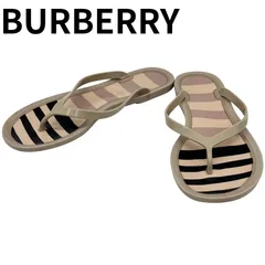 BURBERRY　バーバリー ストライプ ビーチサンダル 38のサムネイル