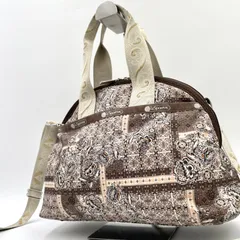 未使用級✨LeSportsac レスポートサック　2way ショルダーバッグ　トートバッグ　ペイズリー　ジャガード　金刺繍
