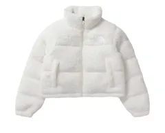 THE NORTH FACE ザノースフェイス ウィメンズ Nuptse(ヌプシ) クロップド ボア ダウン ハイ ファイル ジャケット ガデニア 白