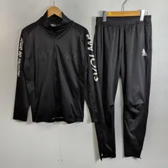 SVOLME スボルメ ジャージ セットアップ 上下 ジップアップ ジャケット パンツ ストレッチ 切替 メッシュ スポーツ トレーニング ブラック M D332