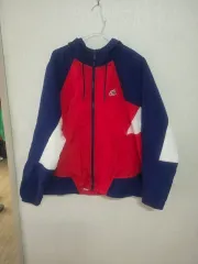 ナイキ ウィンドブレーカー ジップアップ フーディー (レッド/ネイビー/白)