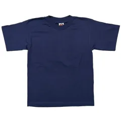 デッドストック 90s BRINE USA製 Tシャツ 無地 紺 ネイビー シングルステッチのサムネイル