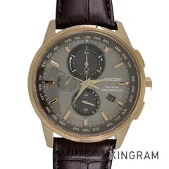 シチズン CITIZEN エコドライブ AT8113-12H SS ソーラークォーツ メンズ 腕時計 te【中古】