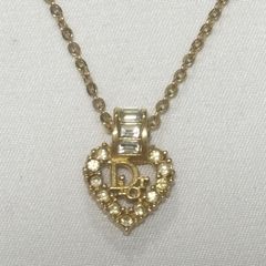 美品 Dior CDロゴ ハート ネックレス Germany刻印 ゴールド - メルカリ