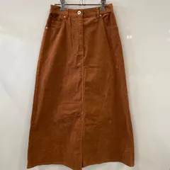ピC414⚫︎Sonny Label⚫︎サニーレーベル⚫︎ロング⚫︎タイトスカート⚫︎コーデュロイ⚫︎レディース⚫︎size26⚫︎茶のサムネイル
