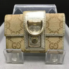 GUCCI　グッチ　６連キーケース　GGキャンバス　ベージュ系　1564