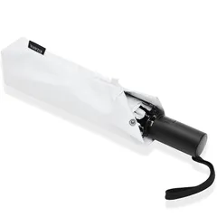 【新品】 KIZAWA 日傘 メンズ 晴雨兼用 ワンタッチ 自動開閉 折りたたみ日傘 uvカット 100 遮光 5級撥水 完全遮光 男性用 折り畳み傘 大きい 軽量 遮熱 丈夫 父の日 プレゼント (オフホワイト) 0