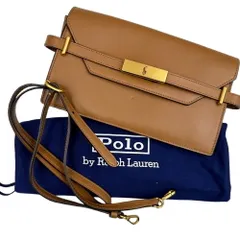 POLO ポロ ID ショルダーバッグ ライトブラウン レザー