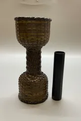 M97 花籠 花器 フラワーベース 花瓶 花入 編み物 アンティーク レトロ