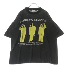 VINTAGE (ヴィンテージ) 90s マリリンマンソン 両面プリント半袖Tシャツ カットソー ブラック