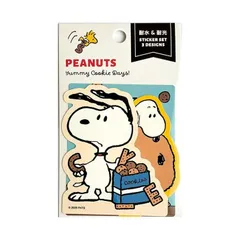 【新品】スクエア スヌーピー ステッカーセット Yummy Cookie Days! ピーナッツ PS26-10 PEANUTS キャラクター 大人 子供 文房具 ギフト シール デコレーション スマホステッカー 耐水 耐光