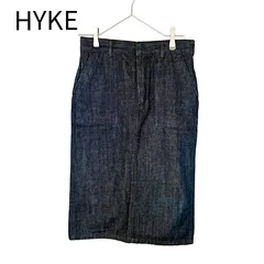 ハイク HYKE デニムスカート インディゴ コットン100% 日本製 サイズ2のサムネイル