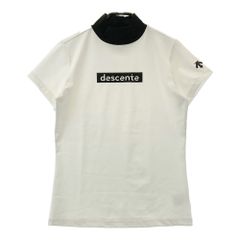 DESCENTE GOIF 半袖ハイネックシャツ ブラウン✖️ベージュ - メルカリ