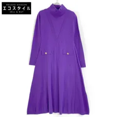 Diagram ダイアグラム 22AW ﾊﾟｰﾌﾟﾙ 032243320100 ｳｰﾙﾆｯﾄﾌﾚｱﾜﾝﾋﾟｰｽ 36