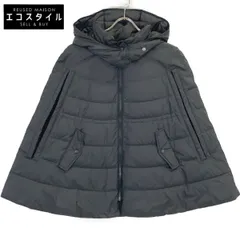 theory luxe セオリーリュクス 03-3409605 23AW ﾌﾞﾗｯｸ ﾌｰﾃﾞｯﾄﾞｹｰﾌﾟﾀﾞｳﾝｺｰﾄ ﾎﾟﾝﾁｮ 38