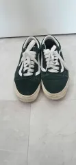 ヴァンズ オールドスクール スウェード グリーン 260mm